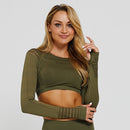 Blusa Manga Longa Crop