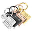 Chaveiro Calendário Personalizado - Love Moments