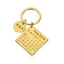 Chaveiro Calendário Personalizado - Love Moments