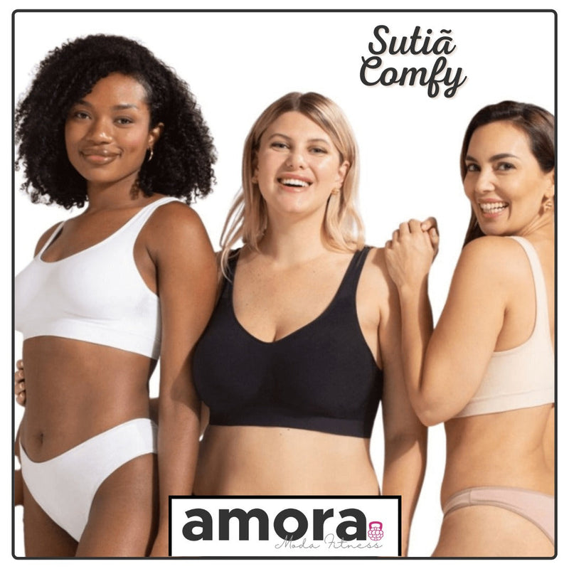 LIQUIDAÇÃO: Sutiã Comfy SEM COSTURA: sustentação, firmeza e elegância - ( COMPRE 1 LEVE 2 )