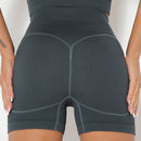 Short Levanta Bumbum Cós Alto Ribbed