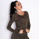 Blusa Manga Longa Camo