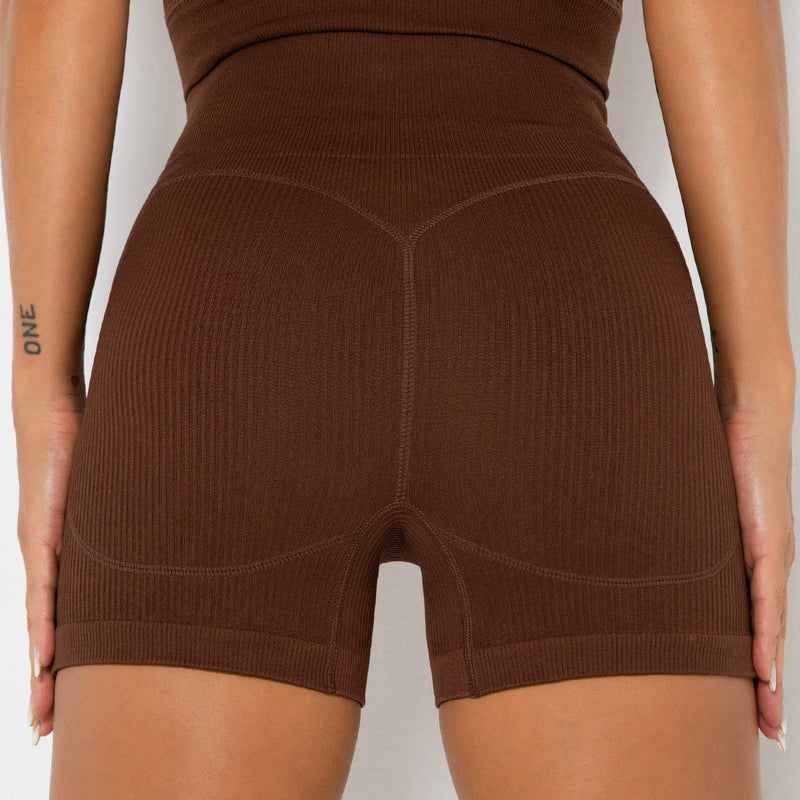Short Levanta Bumbum Cós Alto Ribbed