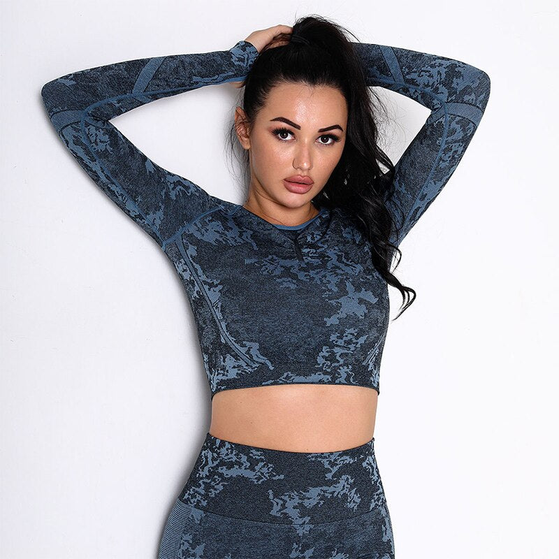 Blusa Manga Longa Camo