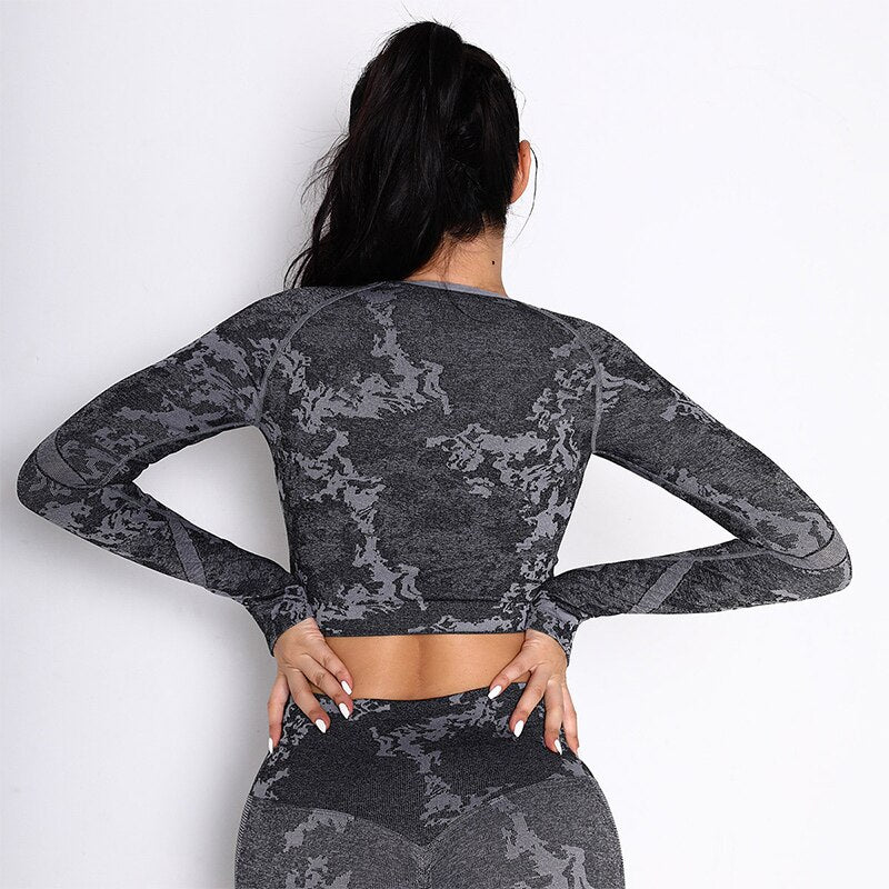 Blusa Manga Longa Camo