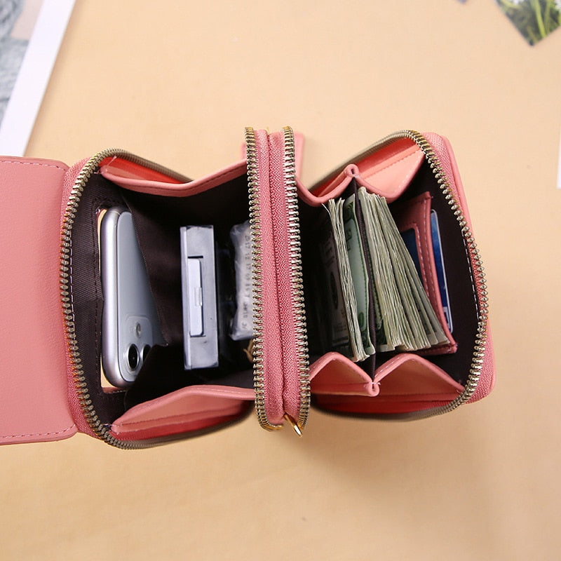 [QUEIMÃO DE ESTOQUE ] Bolsa de Couro Legítimo 2 em 1  | ANTIFURTO