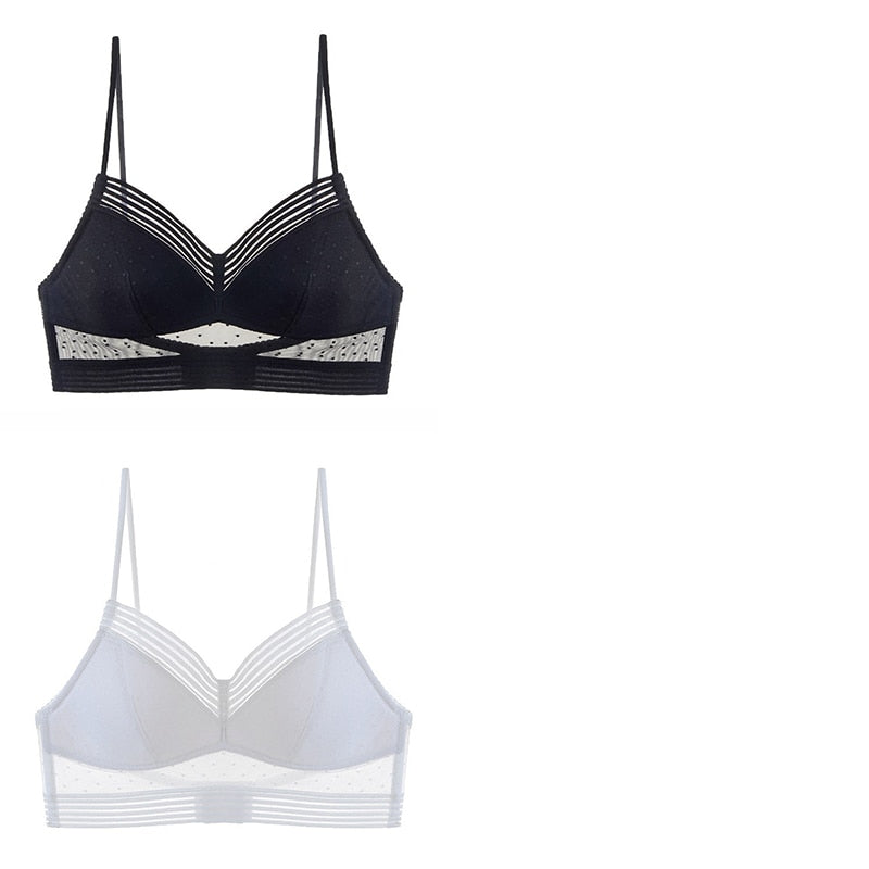 COMPRE 1 LEVE 2 - Sutiã de Renda com Tule e Costas Invisíveis + FRETE GRÁTIS PARA SUA REGIÃO!