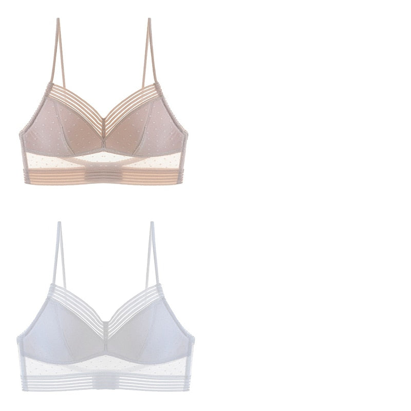COMPRE 1 LEVE 2 - Sutiã de Renda com Tule e Costas Invisíveis + FRETE GRÁTIS PARA SUA REGIÃO!