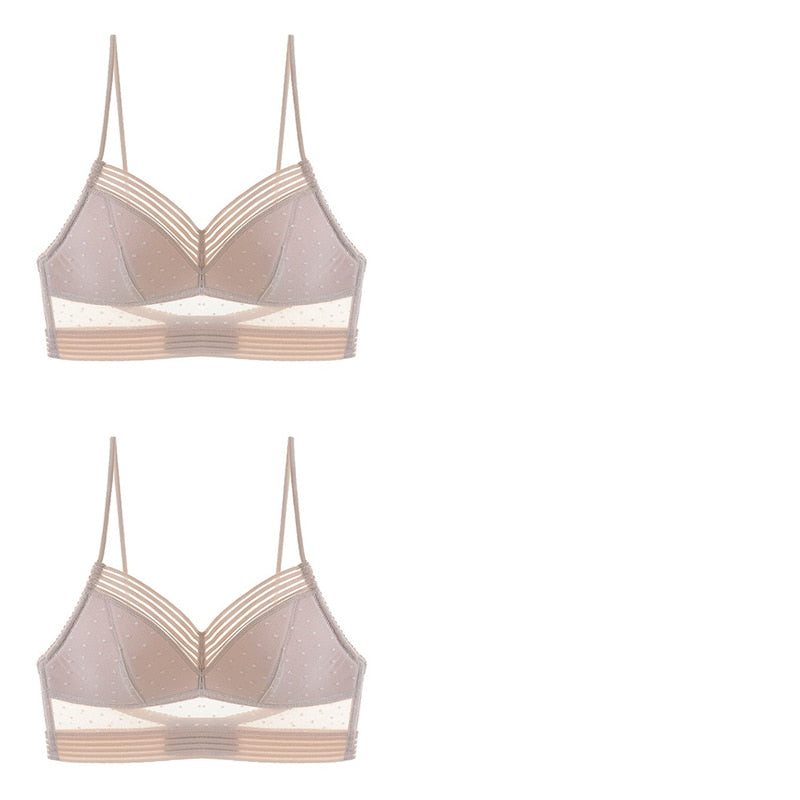 COMPRE 1 LEVE 2 - Sutiã de Renda com Tule e Costas Invisíveis + FRETE GRÁTIS PARA SUA REGIÃO!