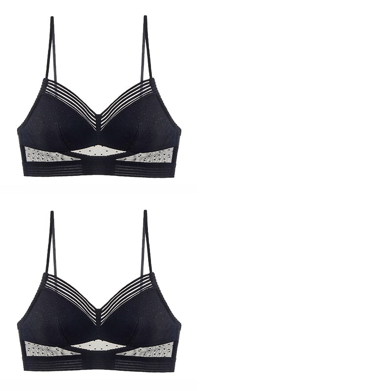 COMPRE 1 LEVE 2 - Sutiã de Renda com Tule e Costas Invisíveis + FRETE GRÁTIS PARA SUA REGIÃO!