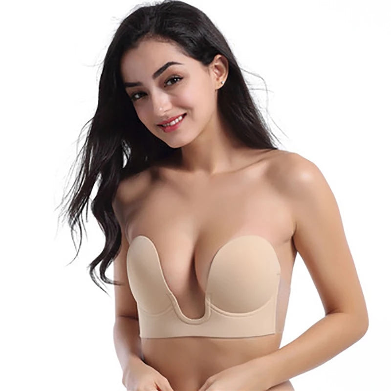 [QUEIMÃO DE ESTOQUE] Sutiã Decote Profundo Efeito Silicone