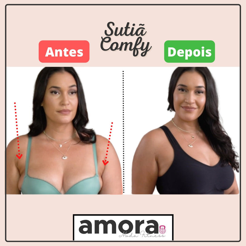 LIQUIDAÇÃO: Sutiã Comfy SEM COSTURA: sustentação, firmeza e elegância - ( COMPRE 2 LEVE 3 ).