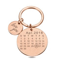 Chaveiro Calendário Personalizado - Love Moments