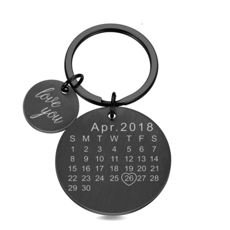 Chaveiro Calendário Personalizado - Love Moments