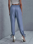 Calça Jogger Fenda Lateral Amarração Viscose